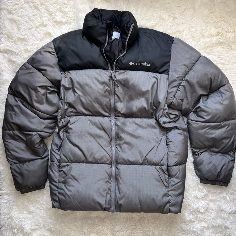 Columbia Grey and Black Puffer Winter Jacket